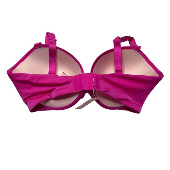 Victoria's Secret Very Sexy Shine Strap Push-Up Bra Fuchsia Frenzy Size 36DDD - Picture 2 of 4